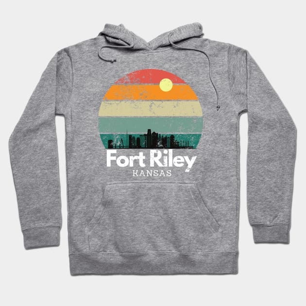 Fort Riley, Kansas Hoodie by Dear Military Spouse 